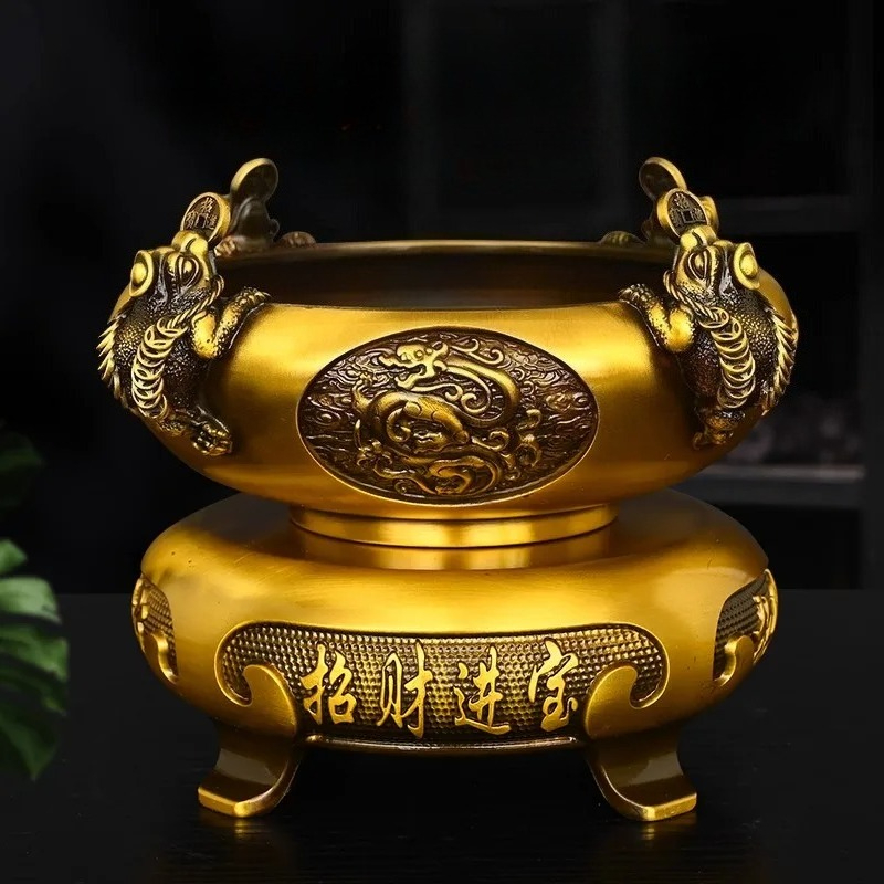 Home Office Feng Shui - Feng Shui Brass Wealth Golden Toad