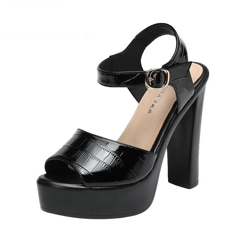 Home Office Size - 10cm 13cm Fashion Genuine Leather Sandals