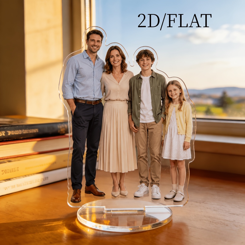 Home Office Ideas - 1Pc 2D Flat Custom Photo Acrylic