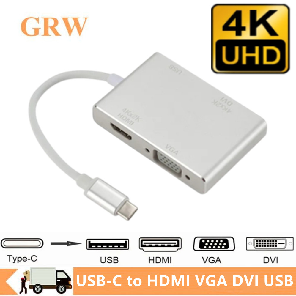Home Office For Mac - 4K Type C to HDMI VGA