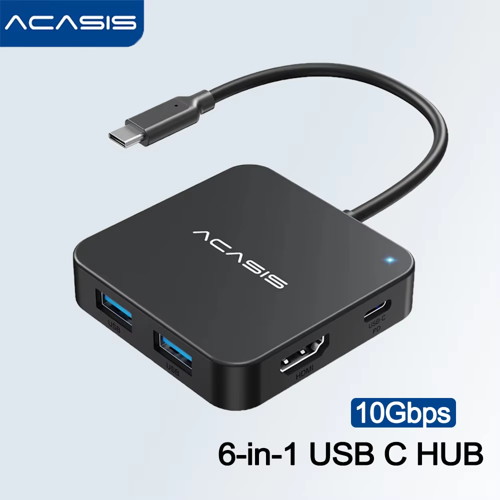 Home Office For Mac - ACASIS USB C Hub 6 in