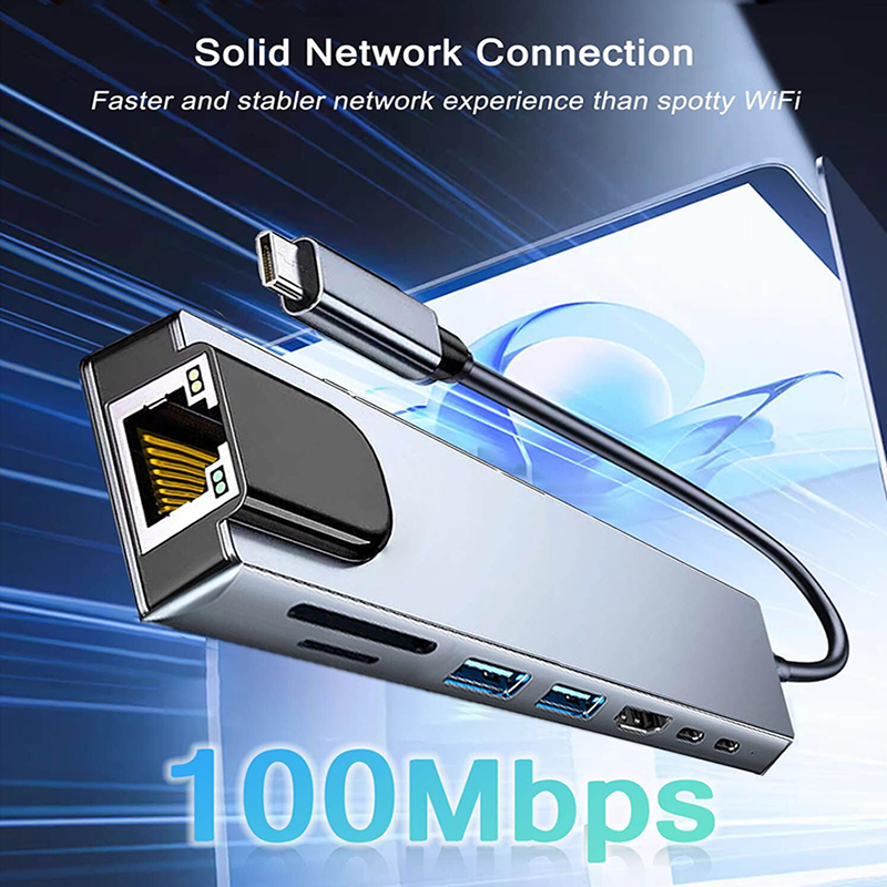 8 In 1 USB Type C Hub for MacB - đánh giá và giá Home Office For Mac