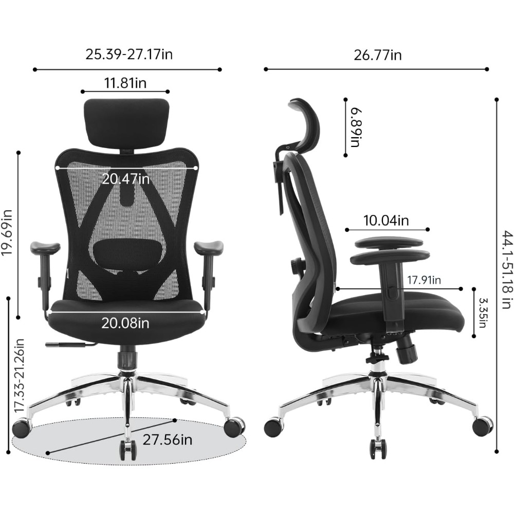 Ergonomic Mesh Desk Chair with - đánh giá và giá Ergonomic Office Chair
