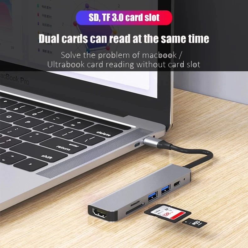 USB C Hub Type C 3.0 Adapter t - đánh giá và giá Home Office For Mac