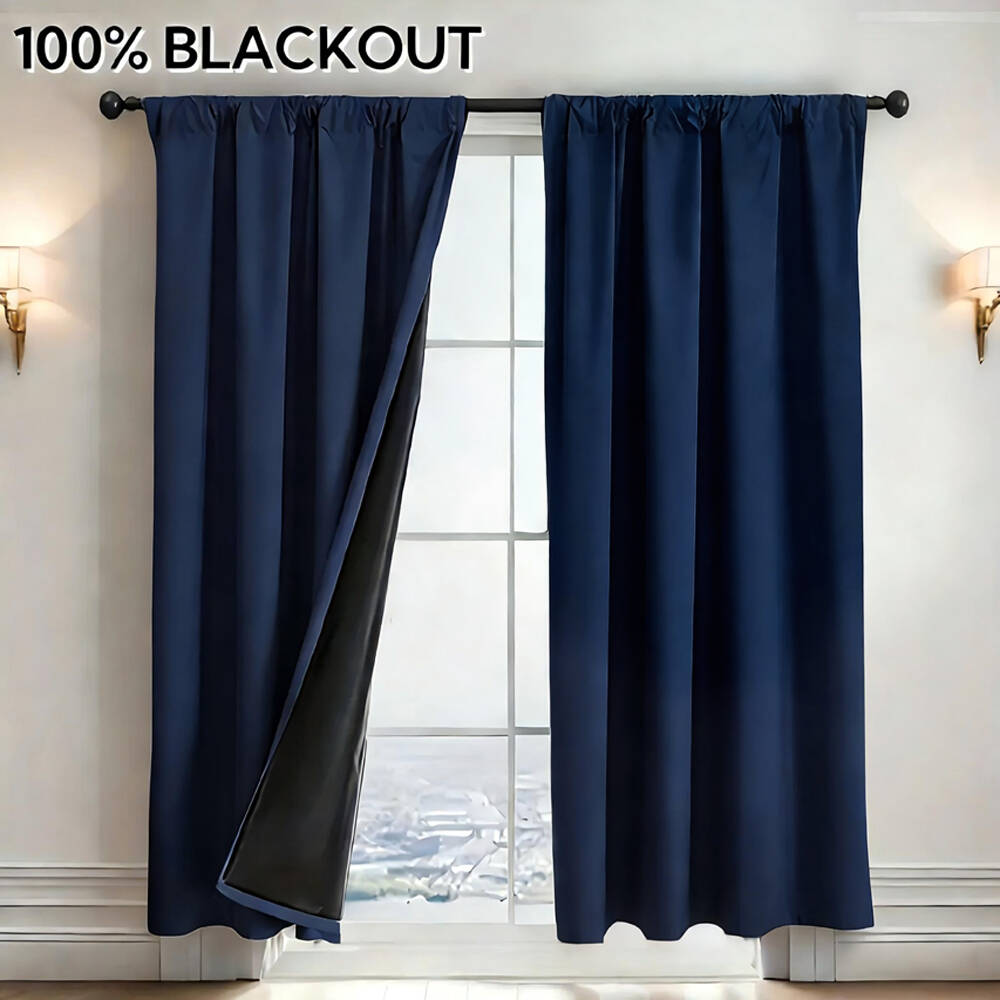 1pc 100% Blackout Curtain with - đánh giá và giá Home Office Setup Ideas