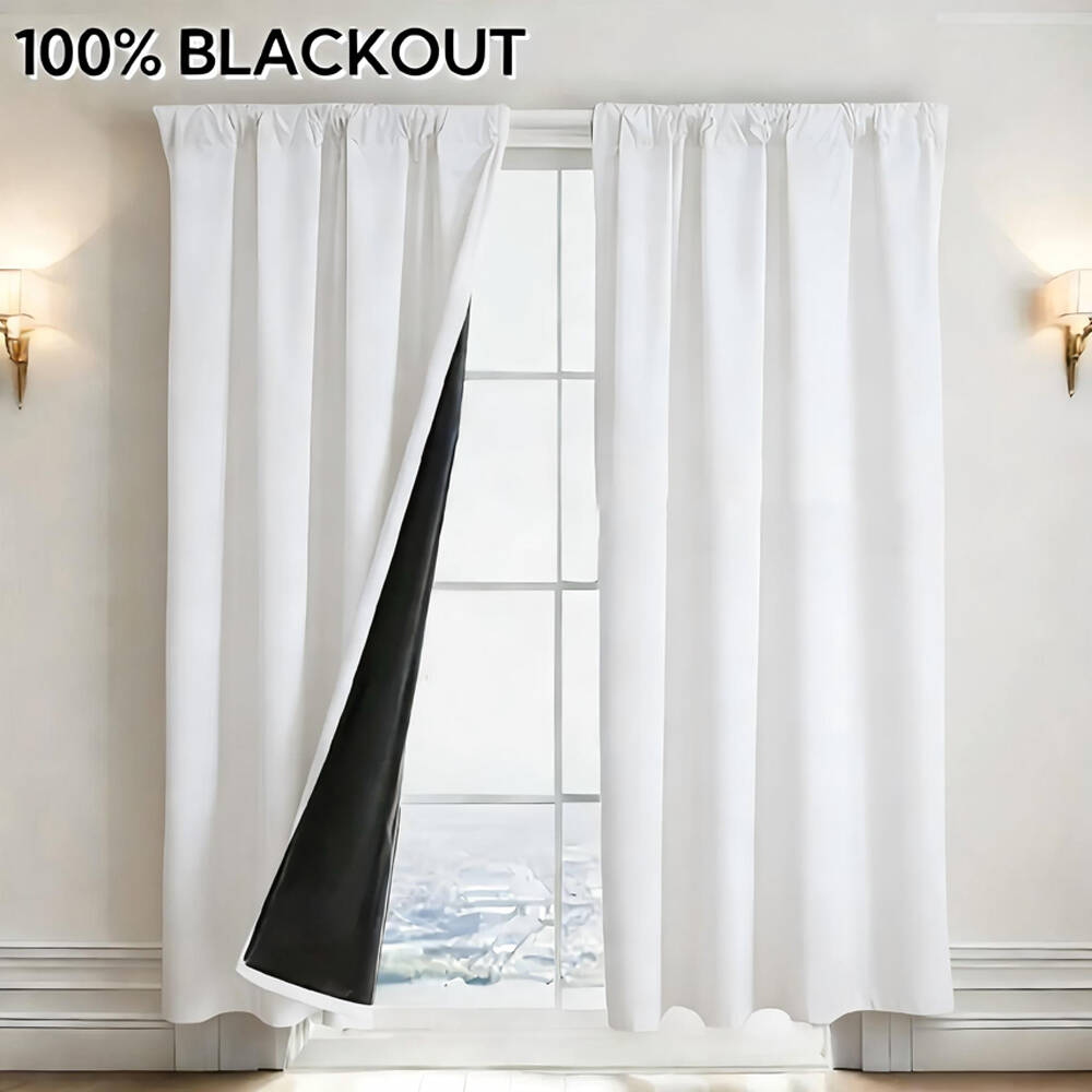 1pc 100% Blackout Curtain with - đánh giá và giá Home Office Setup Ideas