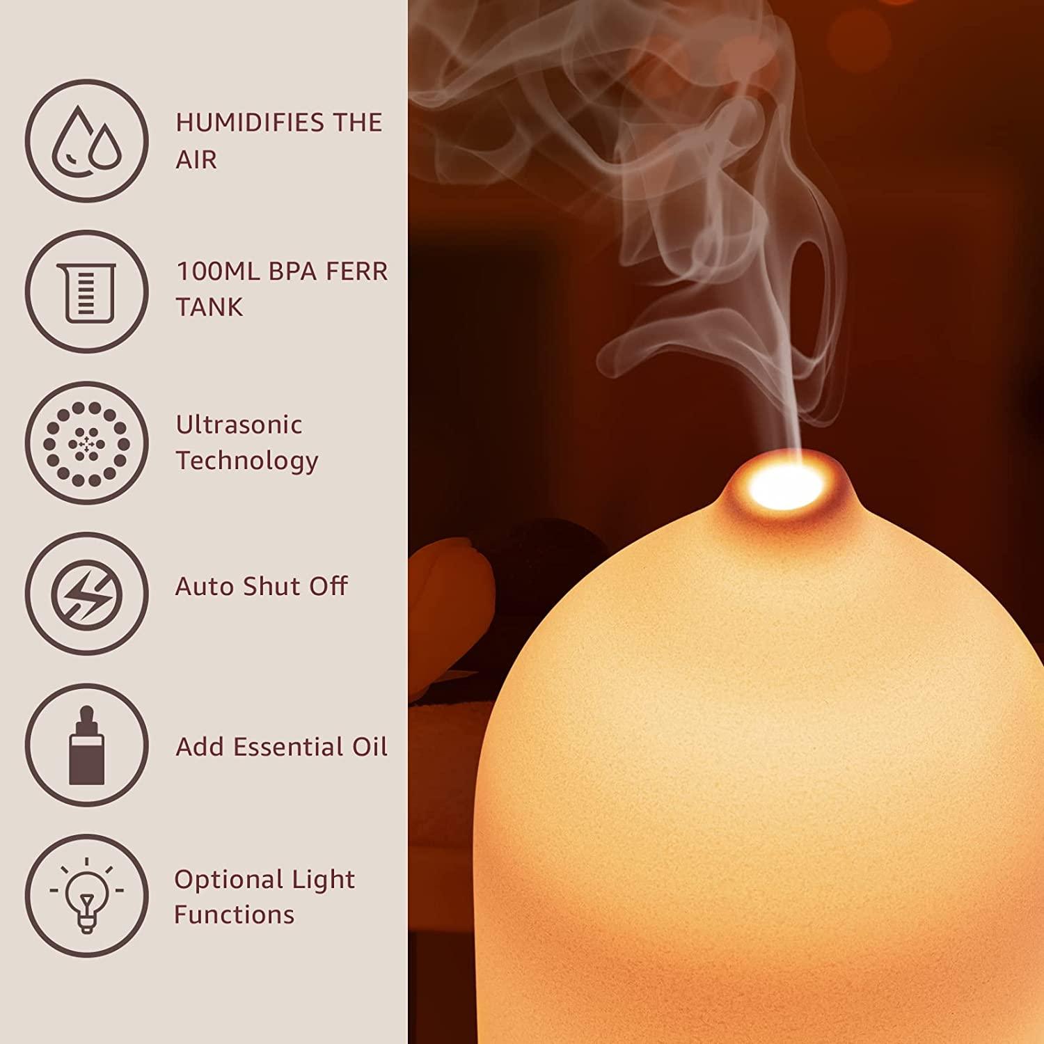 100ml Ceramic Essential Oil Di - đánh giá và giá Home Office Setup Ideas