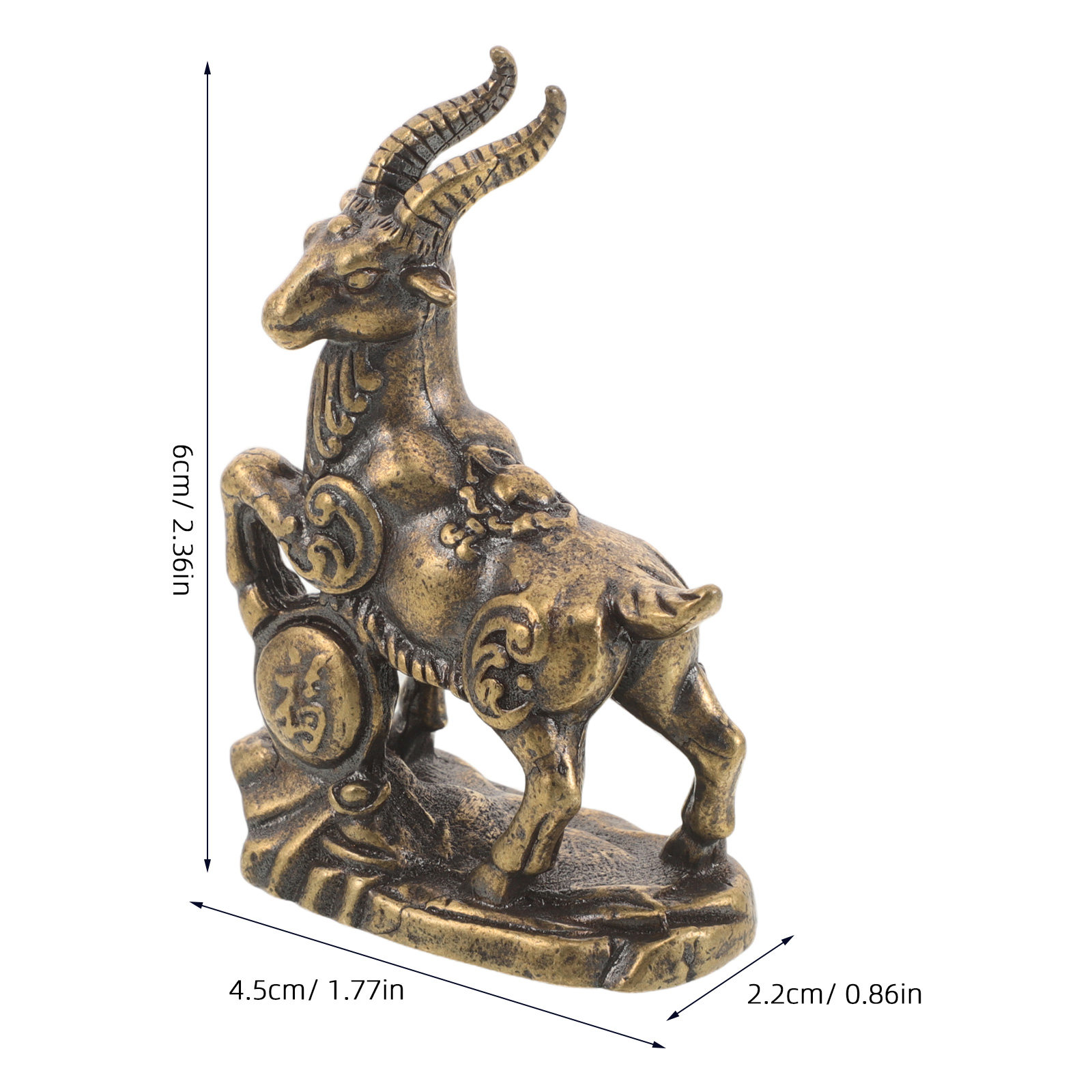 Mini Solid Brass Chinese Zodia - đánh giá và giá Home Office Feng Shui
