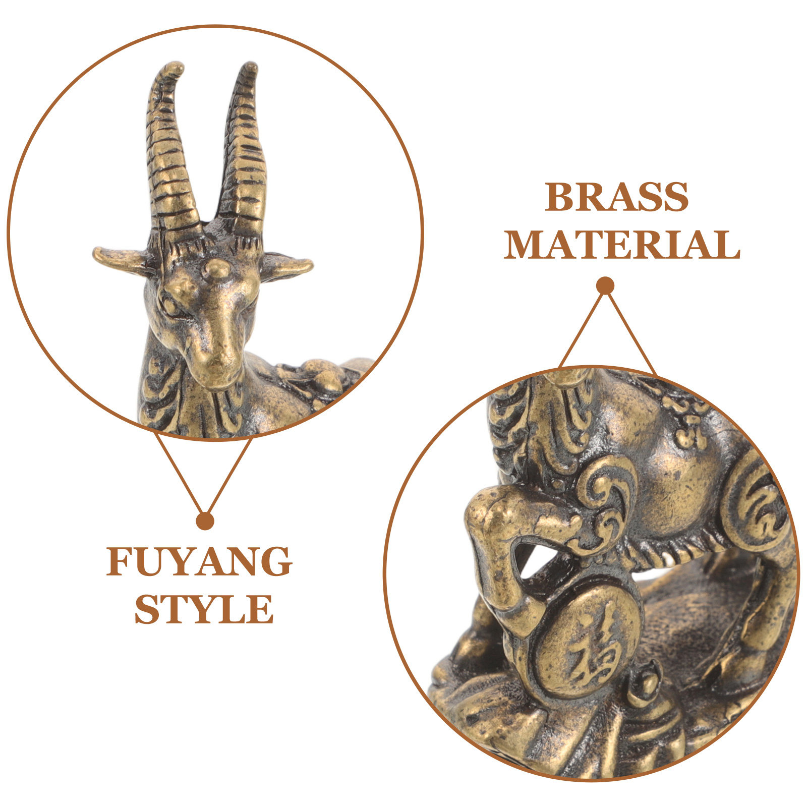 Mini Solid Brass Chinese Zodia - đánh giá và giá Home Office Feng Shui