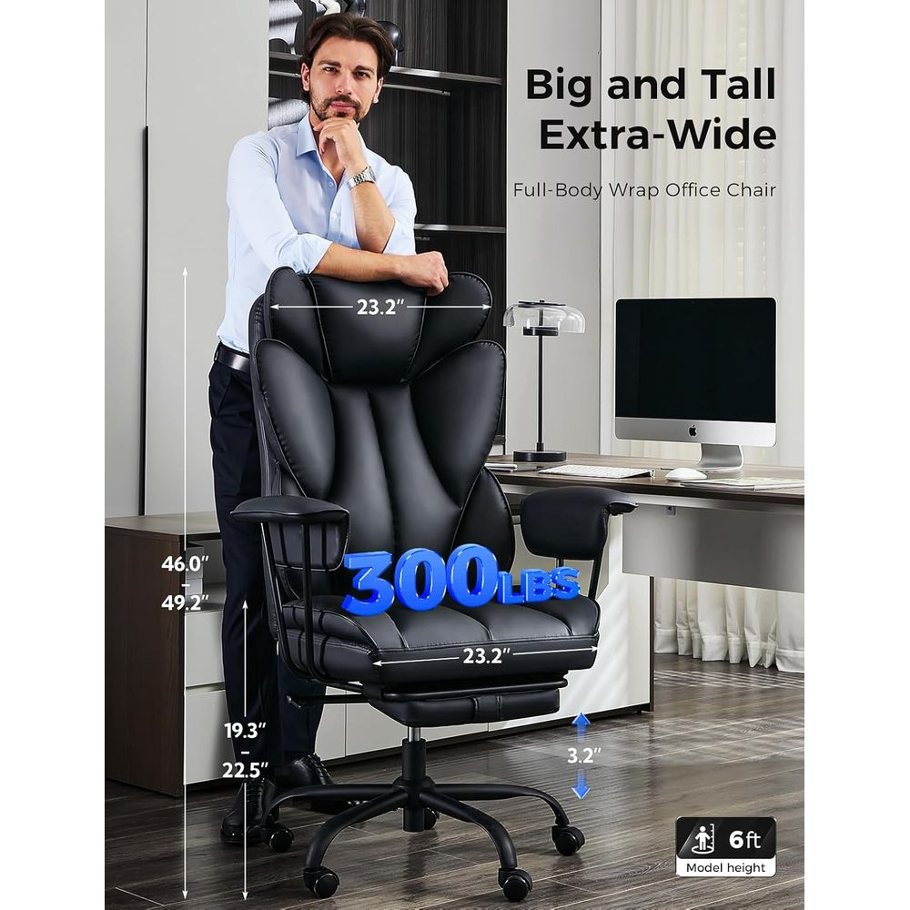 Big and Tall Oice Desk Chair - - đánh giá và giá Ergonomic Office Chair