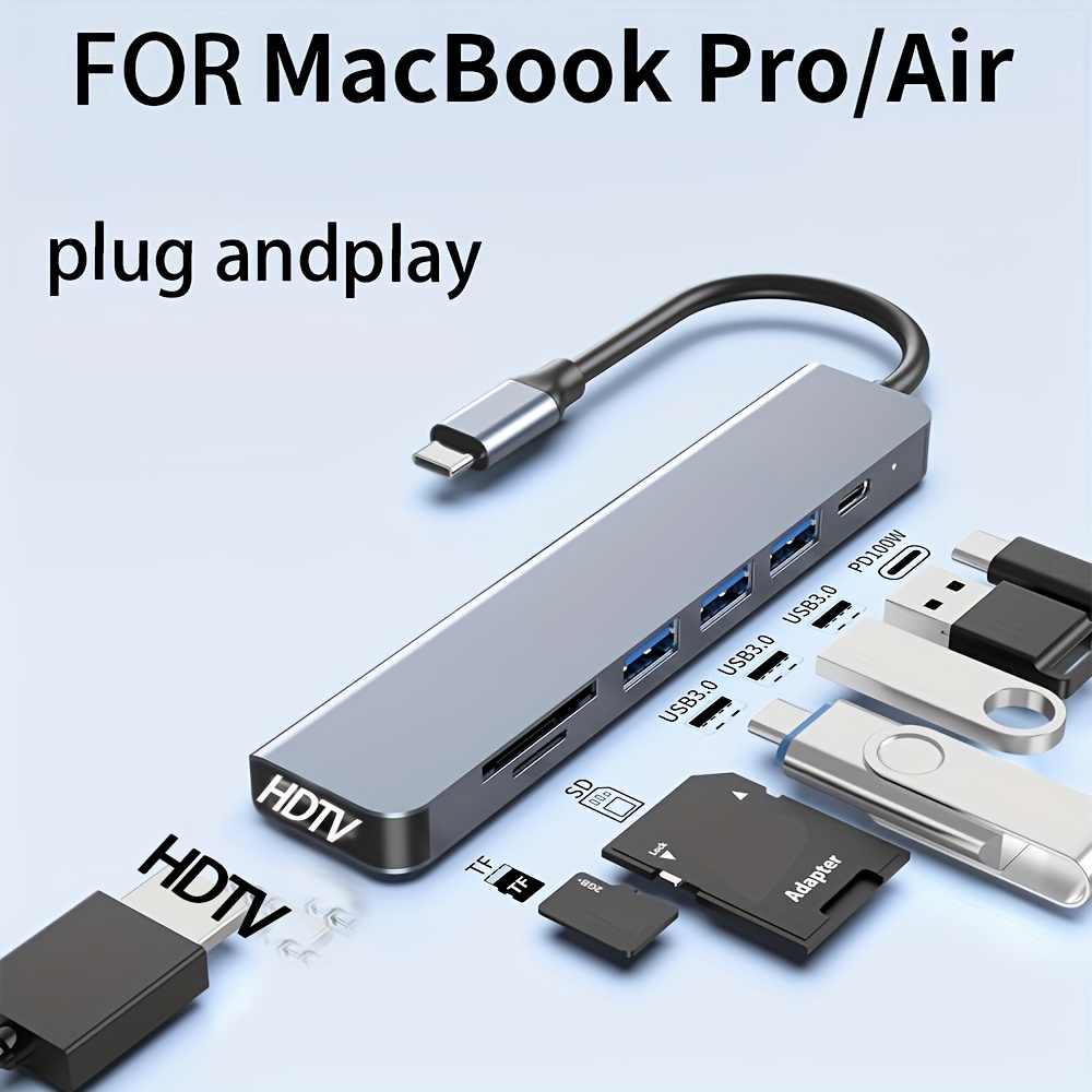 7 in 1 USB C Hub to 4K HDMI-Co - đánh giá và giá Home Office For Mac