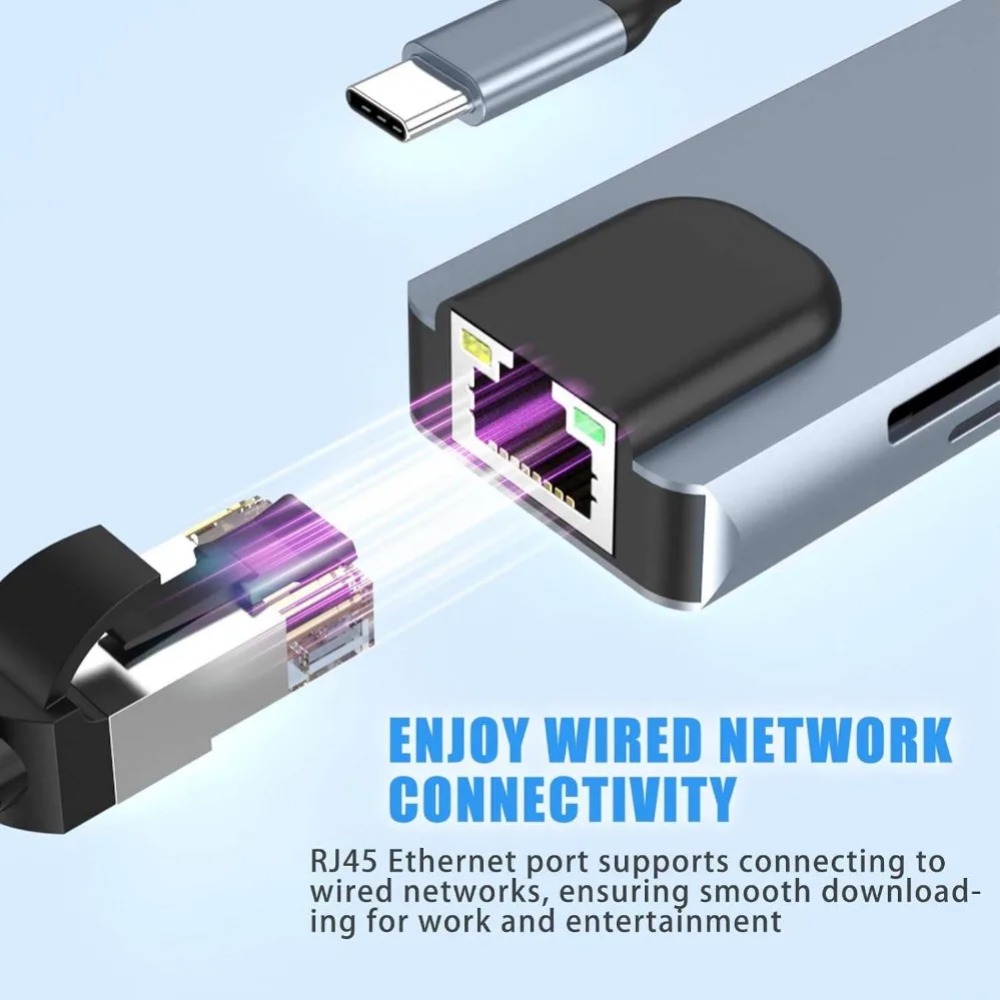 USB C Hub 8/7 in 1 4K HDMI Ada - đánh giá và giá Home Office For Mac