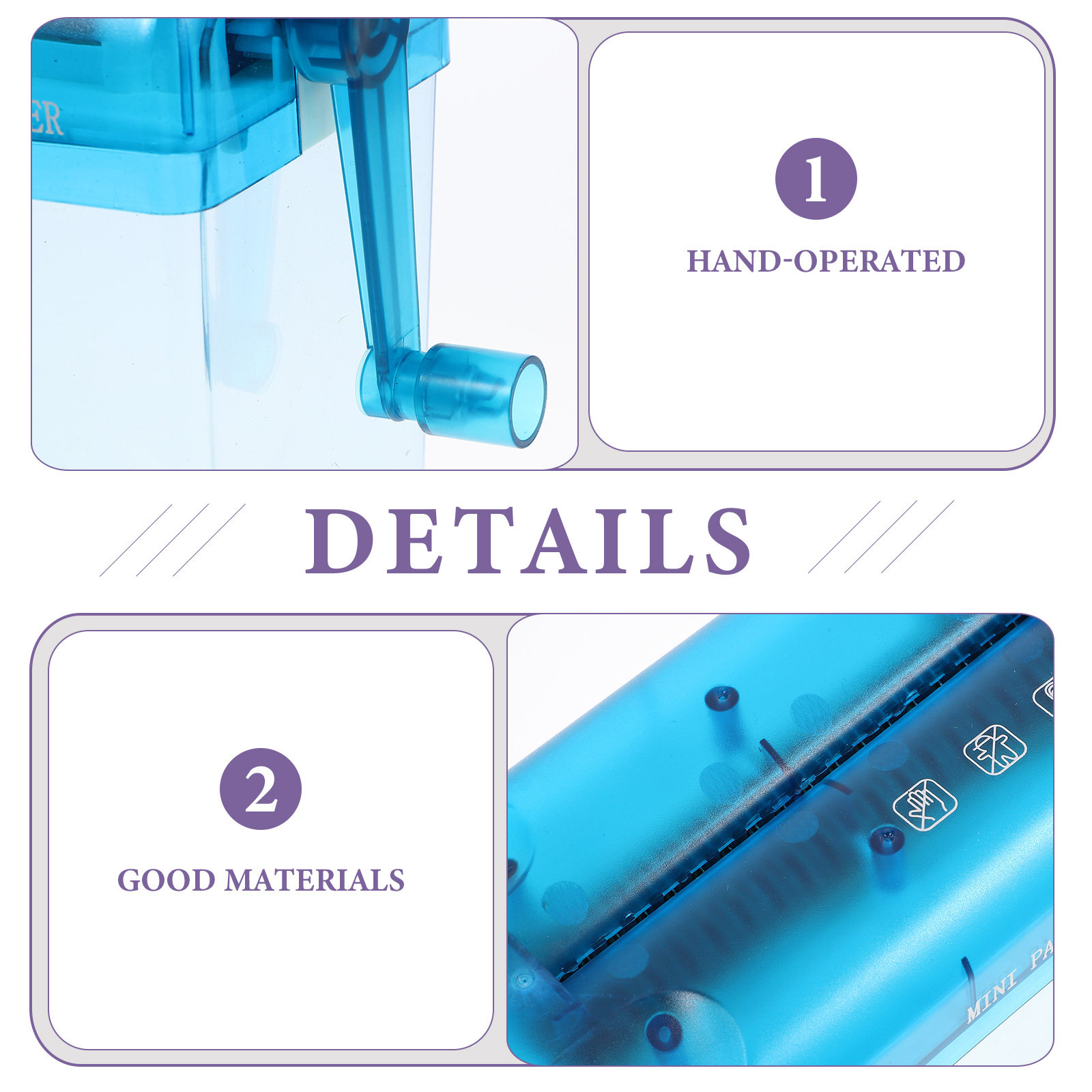 Small Paper Shredder Hand Cran - đánh giá và giá Home Office Paper Shredder