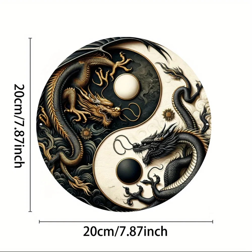 Yin-Yang Chinese Dragon Metal  - đánh giá và giá Home Office Ideas