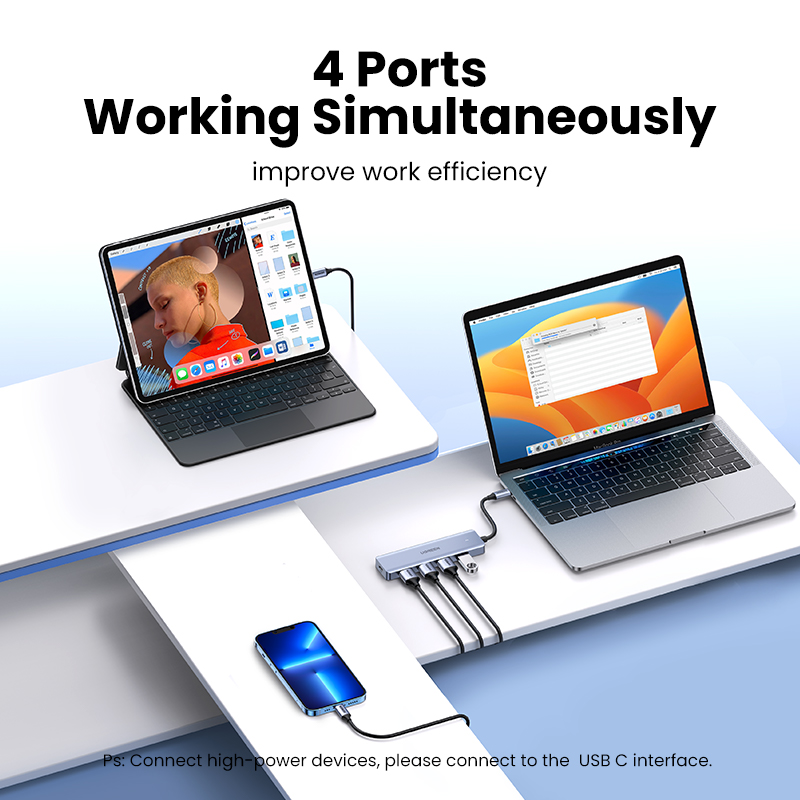 UGREEN USB C Hub 4 Ports USB T - đánh giá và giá Home Office For Mac