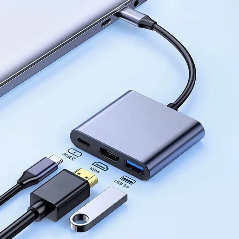 USB C HUB 3in1 Type C 3.0 to H - đánh giá và giá Home Office For Mac