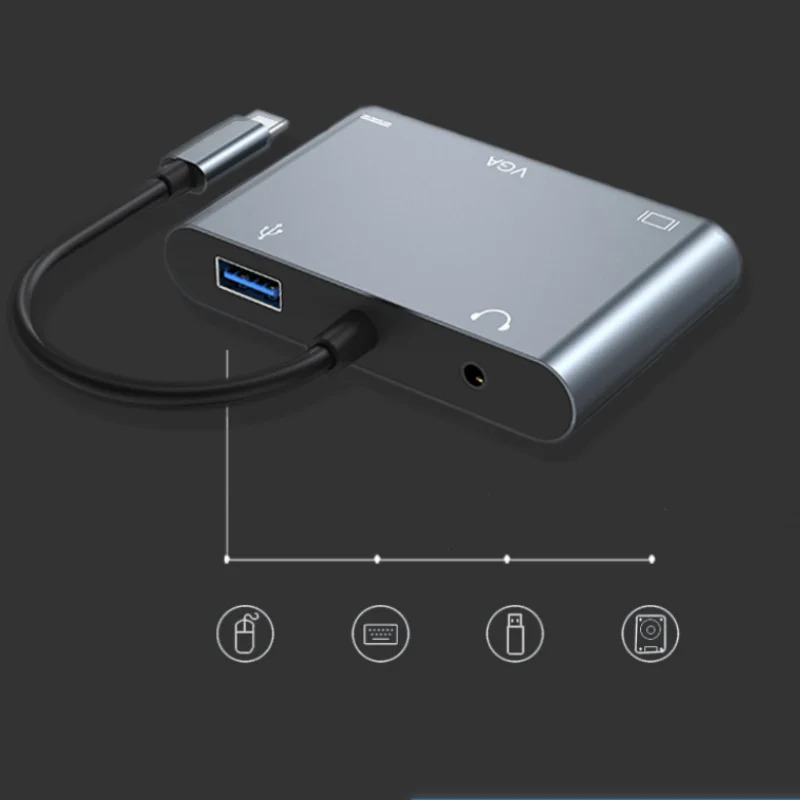 USB C Hub Multiport Adapter, 5 - đánh giá và giá Home Office For Mac