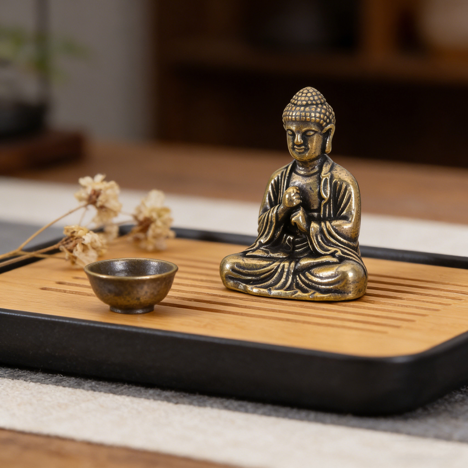 Mini Buddha Statue Small Sakya - đánh giá và giá Home Office Feng Shui