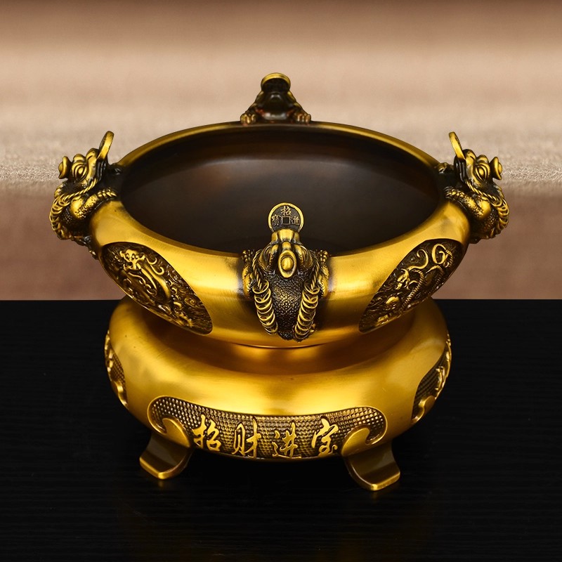 Feng Shui Brass Wealth Golden  - đánh giá và giá Home Office Feng Shui