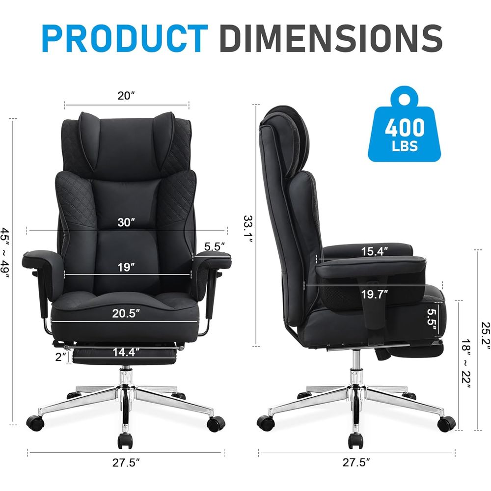 Big and Tall Oice Chair, Ergon - đánh giá và giá Ergonomic Office Chair
