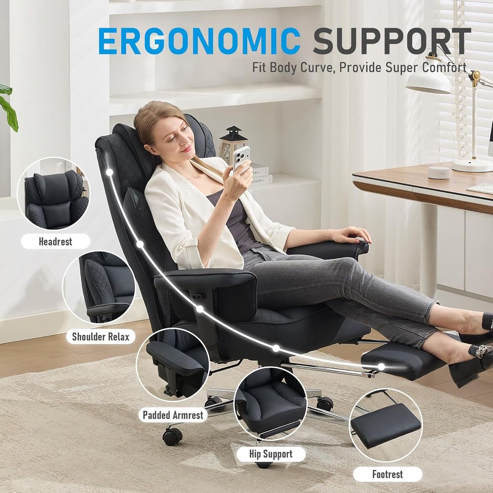 Big and Tall Oice Chair, Ergon - đánh giá và giá Ergonomic Office Chair