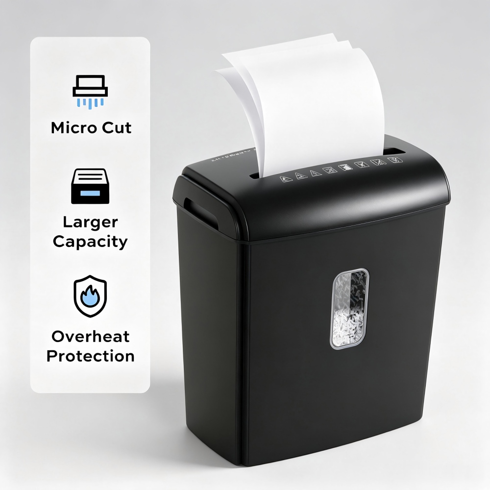Deli 8-Sheet Micro Cut Shredde - đánh giá và giá Home Office Paper Shredder