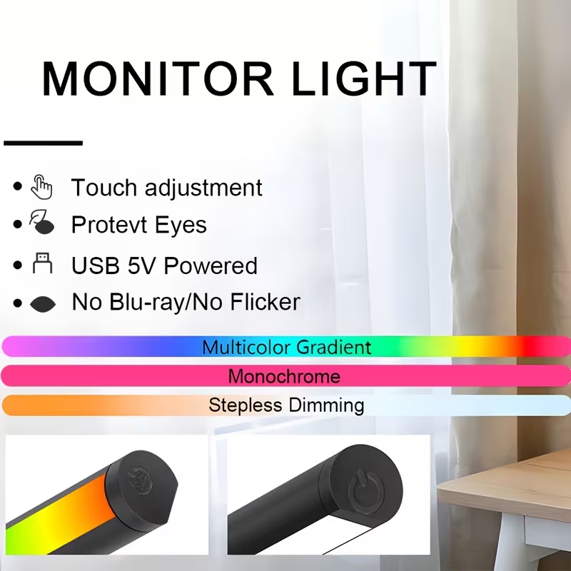 LED Computer Screen Hanging Li - đánh giá và giá Home Office Setup Ideas