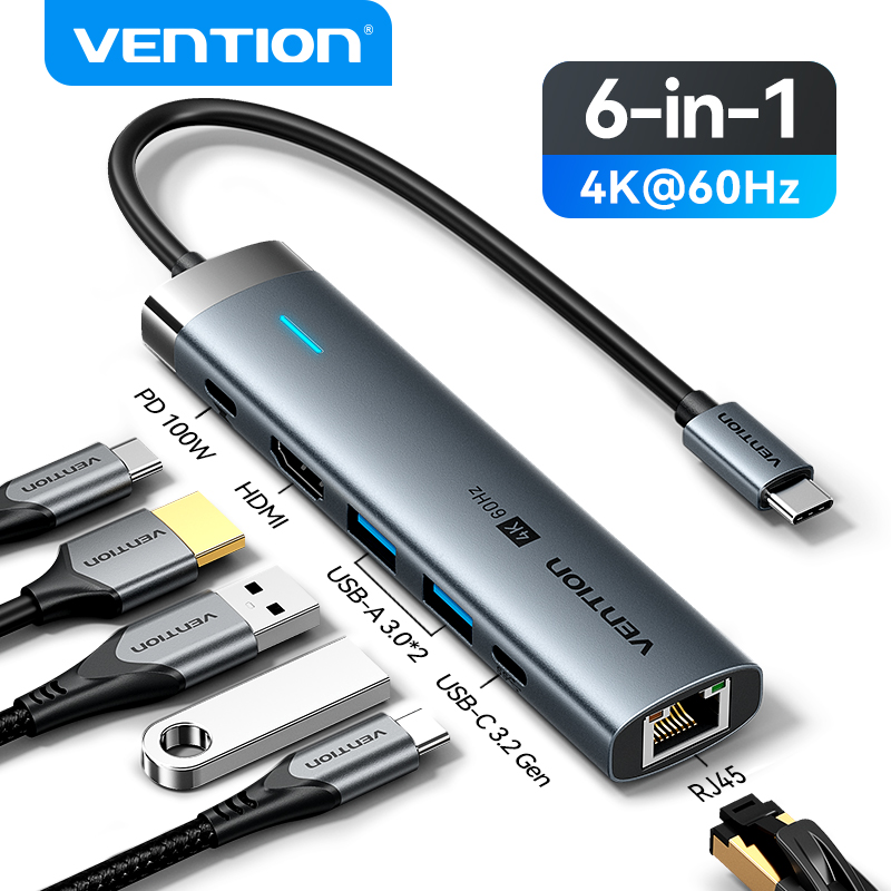 Vention USB C HUB Type C to HD - đánh giá và giá Home Office For Mac